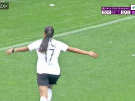 La final del Paulista Femenino se la llevó Corinthians por un... ¡2,4-0! Captura/FPFTV