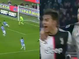Más CR7 que nunca: Dybala le regaló a Cristiano su séptimo gol. Captura/Movistar