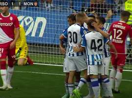 Willian José anotó el gol de la victoria. Captura/YouTube/RealSociedadTV