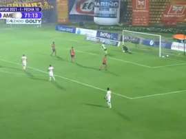 América de Cali se queda atrapado en el bucle del empate. Captura/WinSports