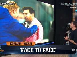 Turín convirtió la comunión Messi-Koeman en una realidad. Captura/MEGA