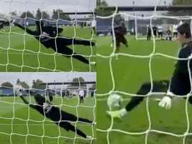 Courtois se reivindica con tres paradones. Captura/ThibautCourtois