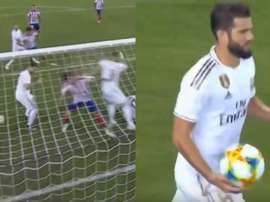 Nacho puso el 1-6 con un golazo de tacón... sin querer. Capturas/LaLiga
