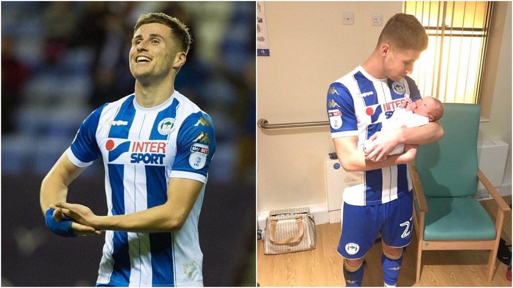 Deux Buts Et Un Bebe Triple Special Pour Un Joueur De Wigan Deux Buts Et Un Bebe Triple Special Pour Un Joueur De Wigan