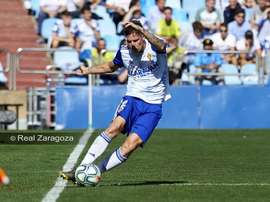 Vigaray sufre una lesión muscular. Twitter/Zaragoza