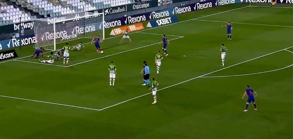 Carrasco tardó cinco minutos en recobrar la fe. Captura/MovistarLaLiga