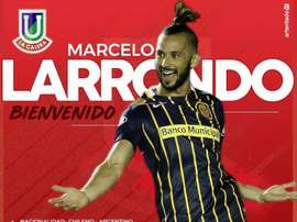 Larrondo jugará en Unión La Calera. Twitter/ulcsadpoficial