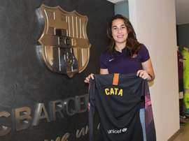 Cata está deseando que arranque esta nueva aventura. Twitter/FCBfemeni