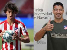 Joao Félix y Luis Suárez, una dupla inesperada. EFE/Archivo
