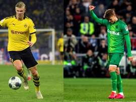 Haaland y Odegaard llevan casi medio centenar de goles este curso. AFP/EFE/Archivo