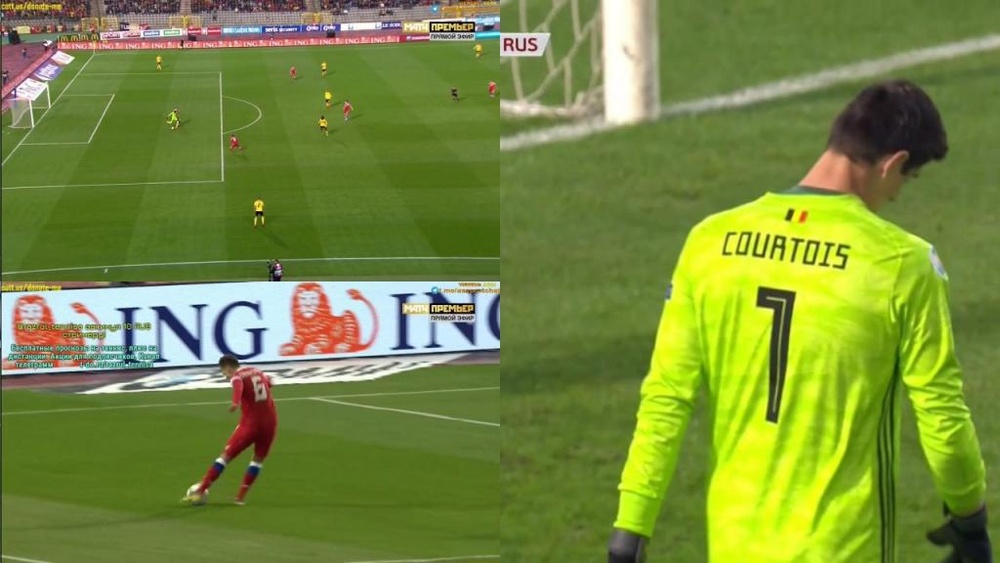 Thibaut Courtois Makes Huge Error Against Russia Thibaut Courtois Makes Huge Error Against Russia
