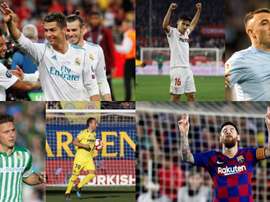 El 'top' de jugadores históricos de la última década en LaLiga. AFP/EFE