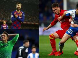 Marc Roca, Piqué y Bartra, candidatos a mejor futbolista catalán de 2019. EFE
