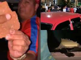 Atacaron el bus de Olimpia y suspendieron su partido. Captura