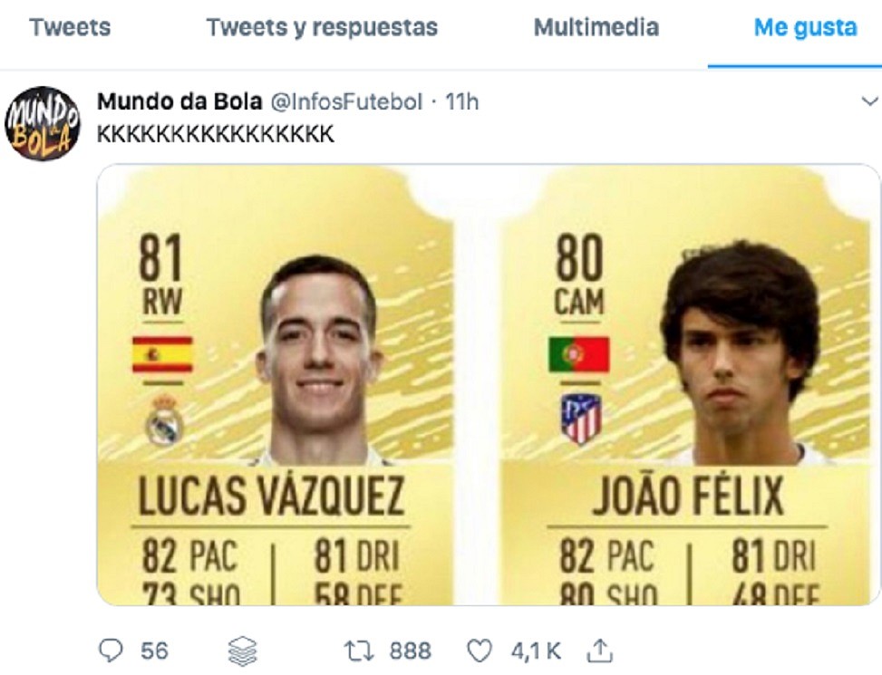 Asi Reacciono Joao Felix Al Ver Que Lucas Es Mejor En El Fifa