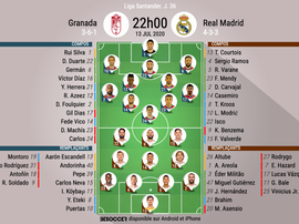 Suivez le direct de Grenade-Real Madrid. BeSoccer