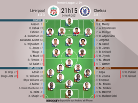 Suivez le direct de Liverpool-Chelsea. BeSoccer
