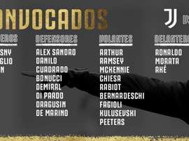 Cuadrado vuelve a una lista en la que es baja Dybala por decimoquinta vez. JuventusFC