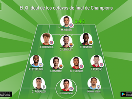 Este fue el XI ideal de la minijornada de Champions en octavos de final. BeSoccer