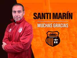 Santi Marín, cesado como entrenador del Torrent CF. Twitter/tcf_oficial