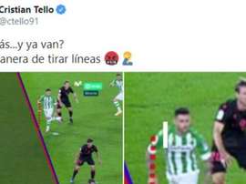 Tello cree que no hubo fuera de juego de Sanabria. Twitter/ctello91