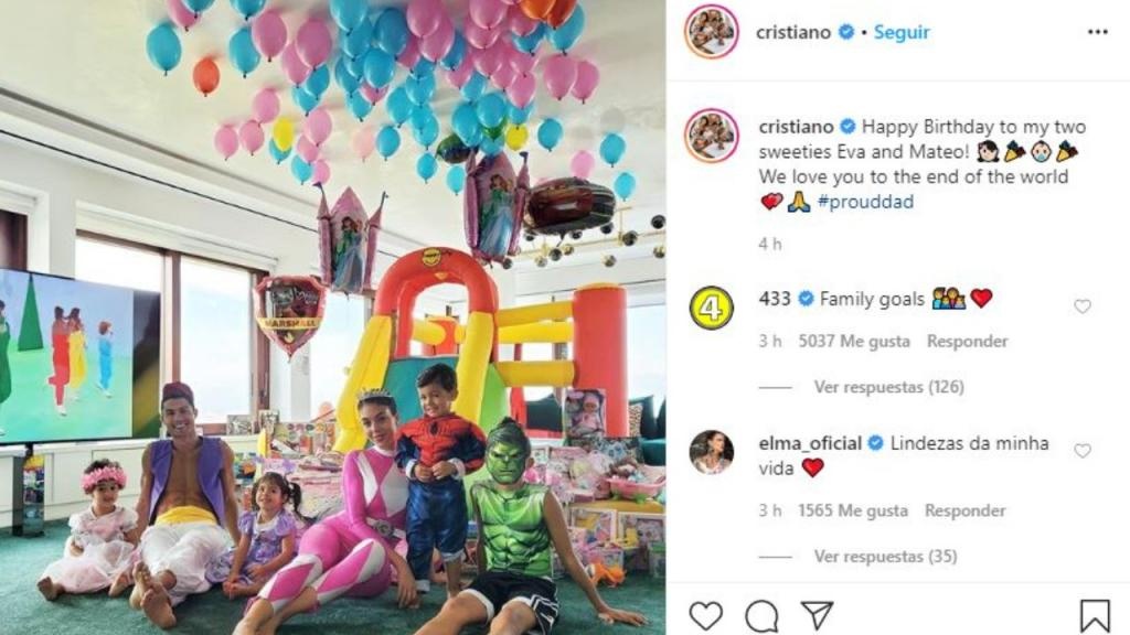 Ronaldo Becomes Aladdin During Children S Birthday