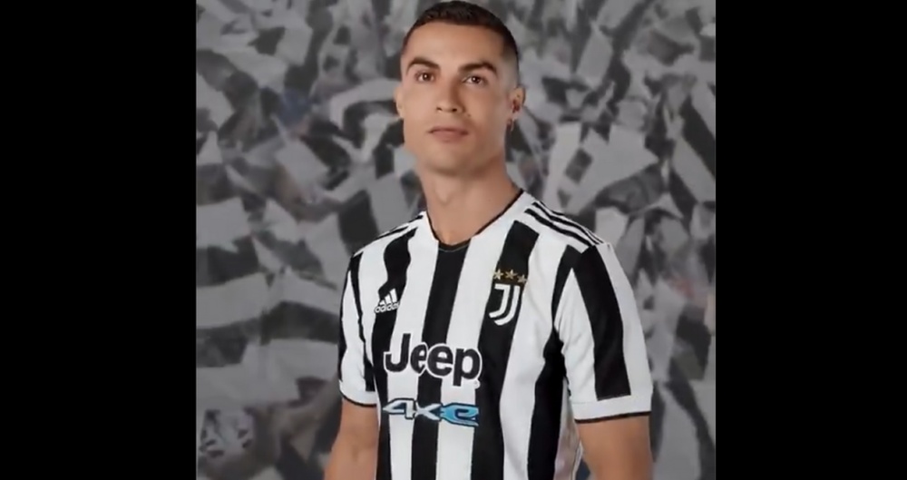Could he stay? Cristiano Ronaldo pictured with new Juventus kit