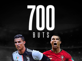 700 buts pour Cristiano Ronaldo en carrière professionnelle. AFP