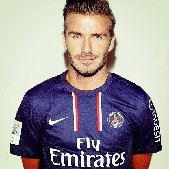 david beckham psg shirt