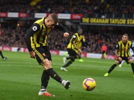 El ex del Barça se ganó el cariño de la afición. Watford