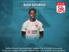 Diabaté, nuevo jugador del Sivasspor. Twitter/SivassporKulubu