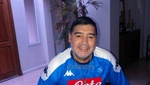 Maradona, un hincha más del Nápoles en los festejos