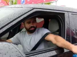 Diego Costa se negó a entrenar. Captura/GOL