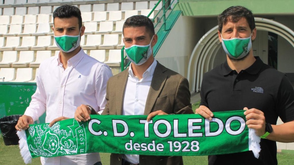 Merino seguirá dos años más en el Toledo. Twitter/CD_Toledo