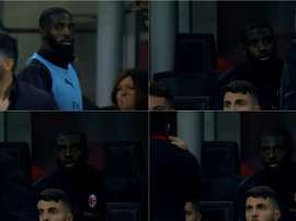 Fuerte discusión entre Bakayoko y Gattuso tras tardar el jugador en calentar. Capturas/Sky
