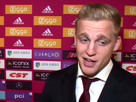 Van de Beek no se moja. Captura/AStv