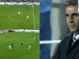 La jugada entre Darío Silva y Reyes que encarriló la goleada al Real Madrid. Captura/Canal+