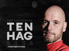 Así anunció el Ajax el blindaje a Ten Hag. Twitter/AFCAjax