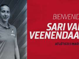 La holandesa cambia el Arsenal por el Atleti. Twitter/AtletiFemenino