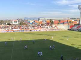 El Algeciras superó al Badajoz en el Nuevo Mirador. Twitter/AlgecirasCF
