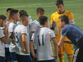 El combinado argentino Sub 18 perdió 0-3 ante Rusia. Twitter/Argentina