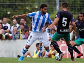La Real se estrelló ante el Racing. Twitter/RealSociedad
