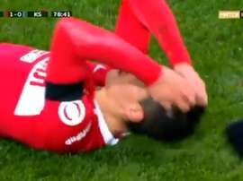 Una jugada con muichos fallos. Captura/MatchPremier