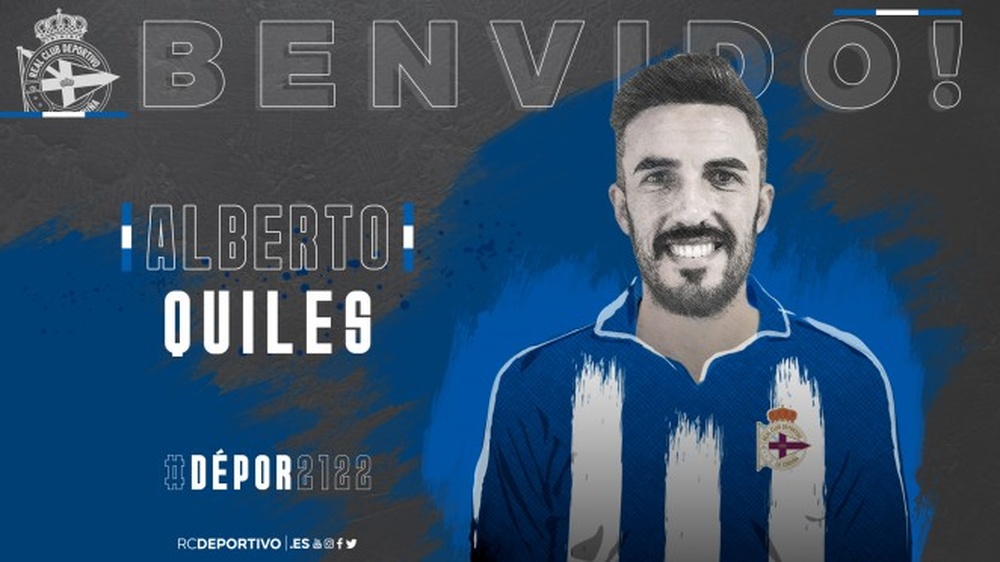 El Dépor anunció a Quiles. RCDeportivo