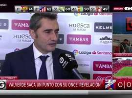 Valverde explicó tras el partido el particular once usado. GOL