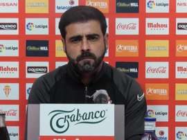 David Gallego, orgulloso de sus jugadores. Captura/RealSportingdeGijón