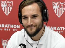 Gudelj espera seguir en el Sevilla. Captura/SevillaFC