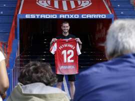 Peybernes, dispuesto a continuar en el Anxo Carro. Twitter/CDeportivoLugo