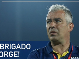 Jorge Costa no seguirá en el Mumbai City. Twitter/MumbaiCityFC