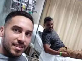 El fanático de Colón se operó tras la final de la Copa Sudamericana. Instagram/ggonzaherrera